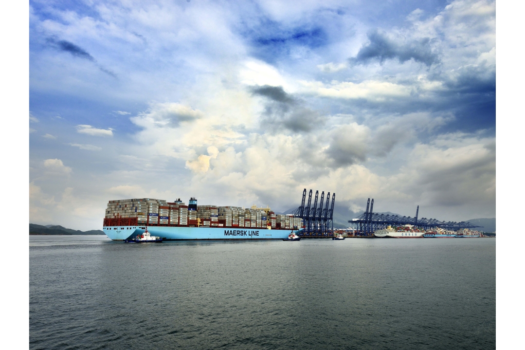 Mary Maersk calls at YICT with 17,000 TEU