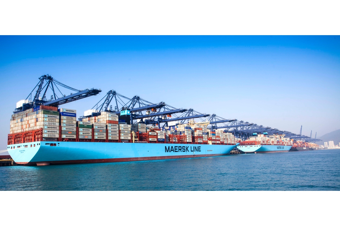 Two of the world’s largest container vessels Marie Maersk and Madison Maersk visit YICT simultaneously
