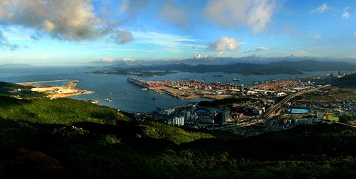 Full view of Yantian Port
