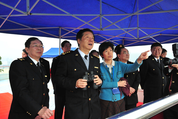 China Customs Minister Yu Guangzhou Inspects Dapeng Customs Facility