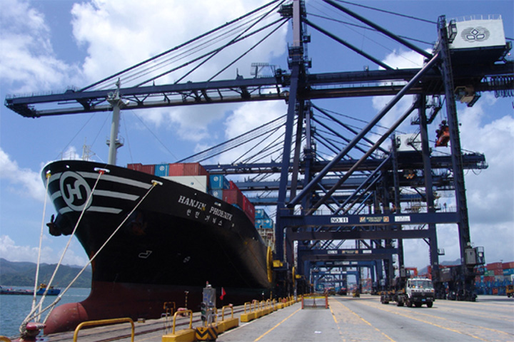 "Hanjin Phoenix" on 19 July 2007 (MAP)