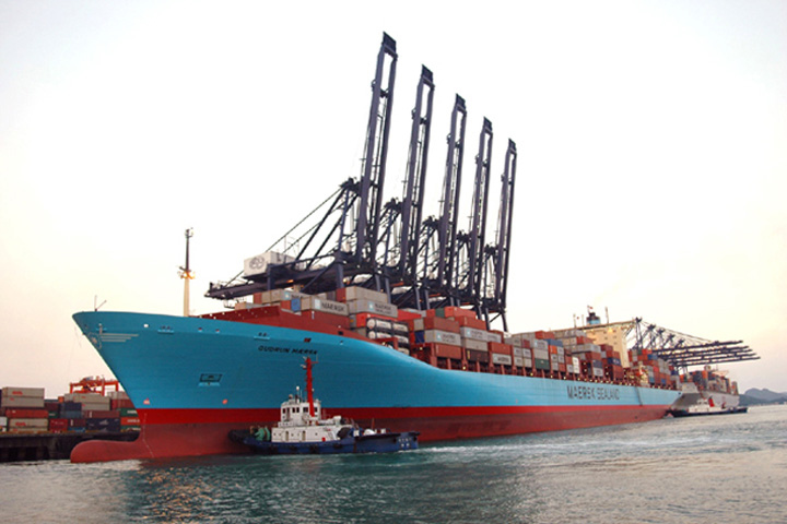 "Gudrun Maersk" on 16 July 2005