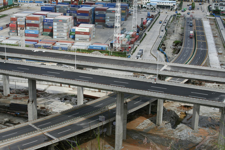 91% of the road makes up the bridge-tunnel.