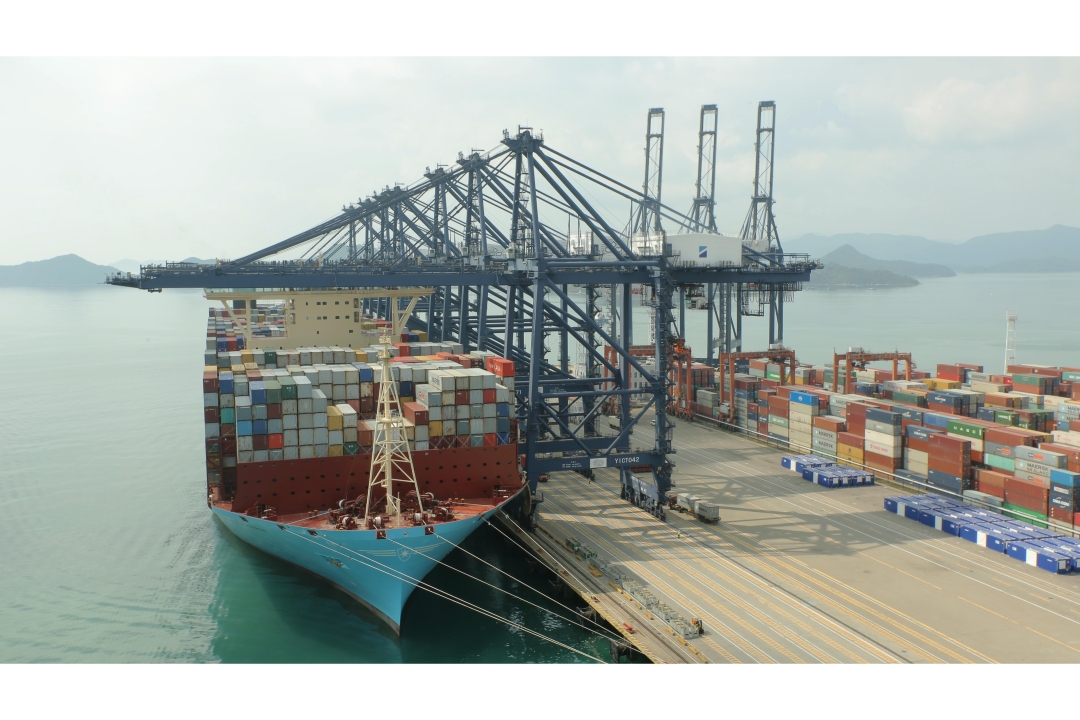  the 20,568-TEU container vessel Madrid Maersk called at YICT on her maiden voyage