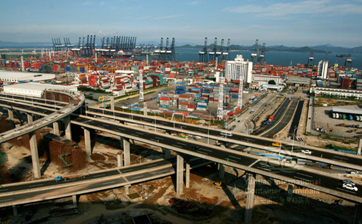 Yantian Port Interchange on 4 July 2008