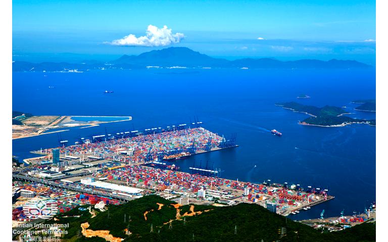 Full view of Yantian Port on 3 July 2012